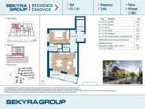 Prodej bytu 2+kk, Praha - Čakovice, Schoellerova, 58 m2