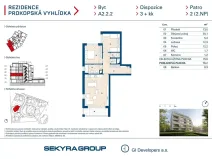 Prodej bytu 3+kk, Praha - Jinonice, Radlická, 76 m2