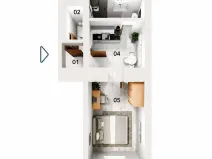 Prodej bytu 1+1, Praha - Košíře, U Tyrše, 33 m2