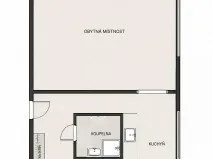 Pronájem bytu 1+1, Hradec Králové, Pospíšilova, 37 m2
