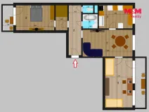 Prodej bytu 3+1, Kutná Hora - Hlouška, Trebišovská, 73 m2
