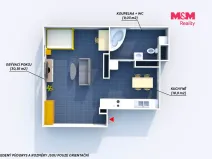 Prodej bytu 1+kk, Mníšek pod Brdy, 5. května, 55 m2
