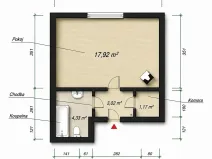 Prodej bytu 1+kk, Kralovice, Na Palcátech, 26 m2