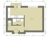Prodej bytu 1+kk, Brno, Křídlovická, 35 m2
