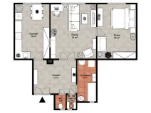 Prodej bytu 2+1, Praha - Libeň, Na Rokytce, 68 m2