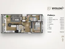 Prodej bytu 3+kk, Teplice, V závětří, 73 m2