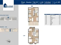 Prodej bytu 3+kk, Plzeň, Na Roudné, 103 m2