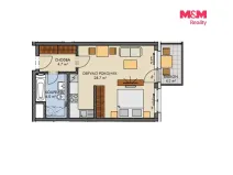 Prodej bytu 1+kk, Praha, Honzíkova, 41 m2