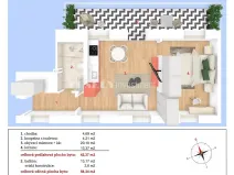 Prodej bytu 2+kk, Praha - Nusle, Boleslavova, 58 m2