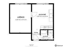 Prodej bytu 1+1, Bílina - Teplické Předměstí, Sídliště Za Chlumem, 35 m2