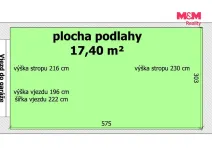 Pronájem garáže, Ostrava, Spodní, 17 m2