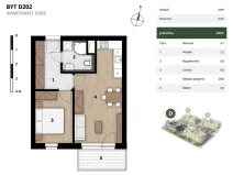 Prodej bytu 2+kk, Praha, 44 m2