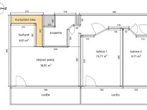 Pronájem bytu 3+1, Most, Brněnská, 68 m2