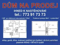 Prodej rodinného domu, Rohle, 160 m2