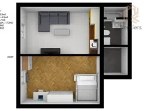 Pronájem bytu 2+kk, Praha - Libeň, Novákových, 41 m2