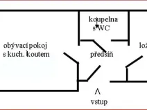 Pronájem bytu 2+kk, Plzeň, Dítětova, 39 m2