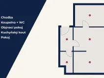 Prodej bytu 2+kk, Dobřichovice, Za Parkem, 42 m2