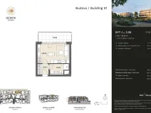 Prodej bytu 1+kk, Praha - Dolní Chabry, Velemínská, 28 m2