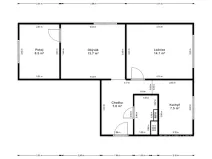Pronájem bytu 3+1, Most, Jaroslava Vrchlického, 56 m2