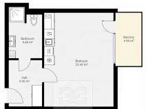 Pronájem bytu 1+kk, Plzeň, Na Průhonu, 37 m2