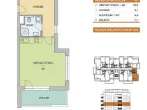 Pronájem bytu 1+kk, Olomouc - Řepčín, Edvarda Beneše, 38 m2