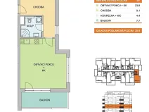 Pronájem bytu 1+kk, Olomouc, Edvarda Beneše, 38 m2