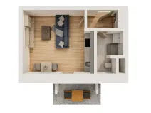 Pronájem bytu 1+kk, Mikulov, Slovácké brigády, 33 m2