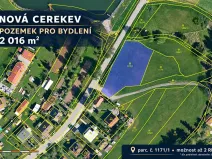 Prodej pozemku pro bydlení, Nová Cerekev, 2016 m2