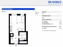 Prodej bytu 1+kk, Praha - Libeň, Zenklova, 29 m2