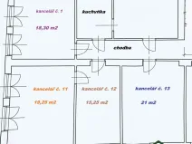 Pronájem kanceláře, Blansko, Svitavská, 21 m2