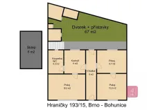 Prodej rodinného domu, Brno, Hraničky, 69 m2