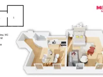 Pronájem bytu 2+kk, Český Těšín, Odboje, 65 m2