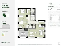 Prodej bytu 4+kk, Praha - Malešice, Univerzitní, 112 m2