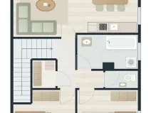 Pronájem bytu 3+kk, Praha - Cholupice, Podchýšská, 74 m2