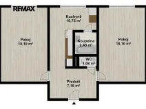 Pronájem bytu 2+1, Mirošov, Janovská, 58 m2