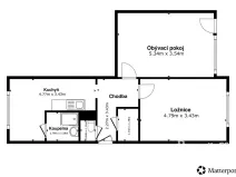 Prodej bytu 2+1, Ústí nad Labem - Střekov, Nová, 62 m2