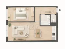Prodej bytu 2+kk, Libčice nad Vltavou, Pod Saharou, 45 m2