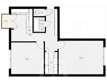 Pronájem bytu 2+1, Praha - Podolí, Podolská, 57 m2