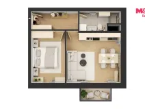 Prodej bytu 2+kk, Čestice, 44 m2