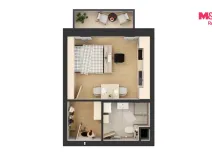 Prodej bytu 1+kk, Čestice, 27 m2