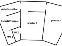 Prodej obchodního prostoru, Cheb - Háje, 70 m2