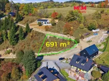 Prodej pozemku pro bydlení, Branná, 691 m2