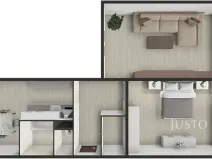 Prodej bytu 2+1, Písek, Harantova, 63 m2