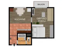 Prodej bytu 1+1, Písek, Harantova, 36 m2