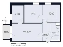 Prodej bytu 3+1, České Budějovice, A. Trägera, 63 m2