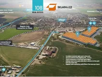 Pronájem skladu, Úherce, 5000 m2