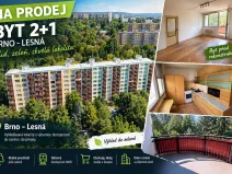 Prodej bytu 2+1, Brno, Nezvalova, 56 m2
