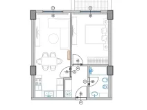 Prodej bytu 2+kk, Qerret, Albánie, 58 m2