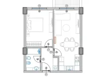 Prodej bytu 2+kk, Qerret, Albánie, 58 m2