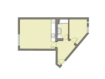 Pronájem bytu 2+kk, Znojmo, nám. Kpt. Otm. Chlupa, 42 m2